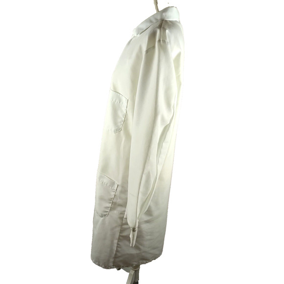 Red Kap Men's Medial Lab Coat White Long Sleeve Size Small - Picture 3 of 8